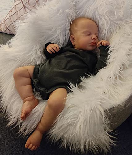 Zero Pam Reborn Babypuppen Junge 20 Zoll Schlafende Neugeborene Weiche Puppe Lebensecht Silikon Puppen Baby Alive Mit Schnuller Und Babyflasche